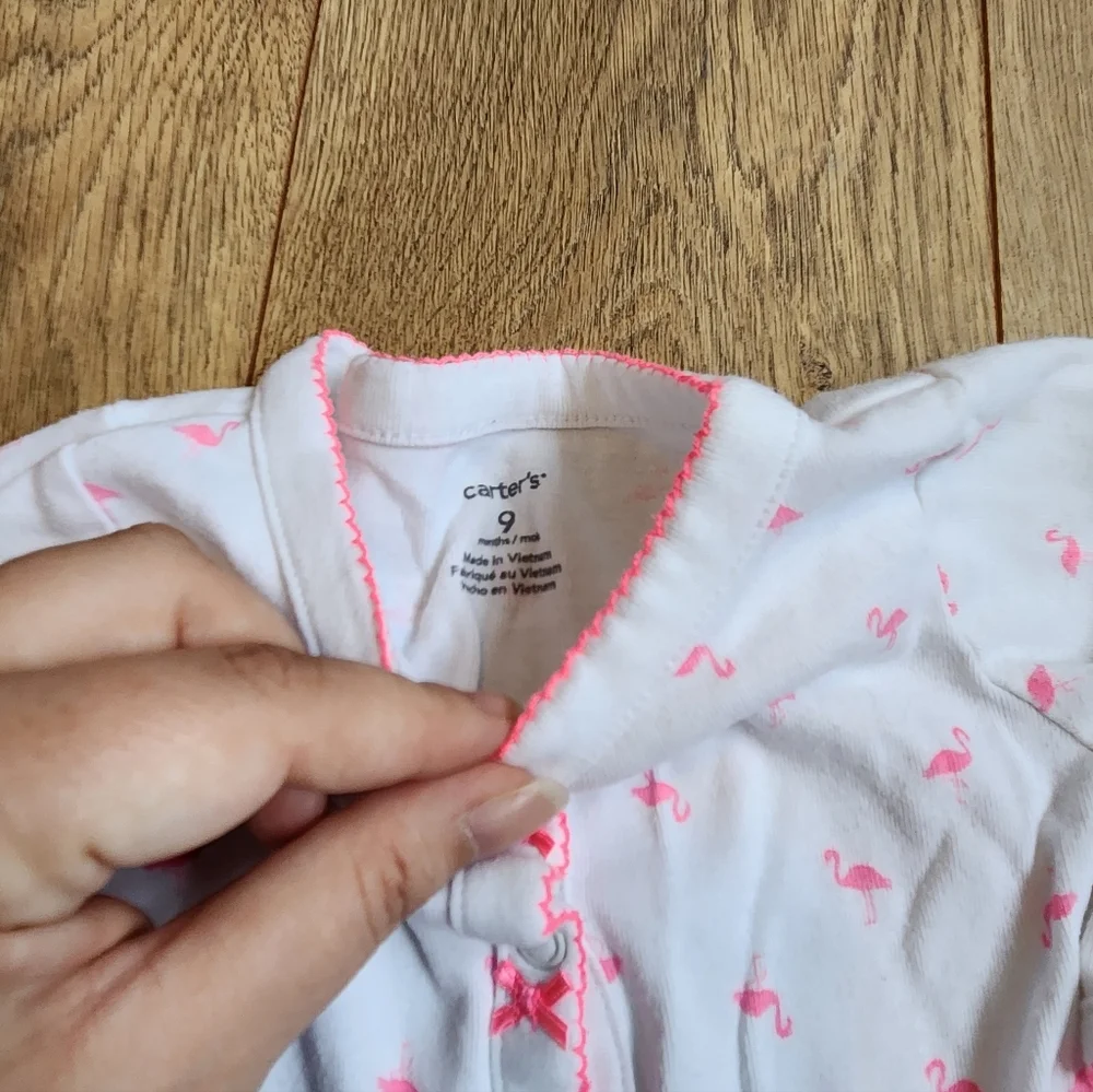 9m Carter's Girls One Piece Pajamas